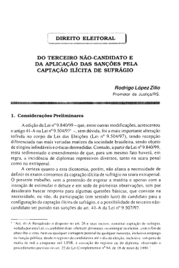 Do terceiro nao-candidato e da aplicacao das sancoes
