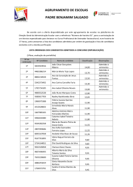 De acordo com a oferta disponibilizada por este agrupamento de