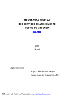 manual de regula&ccedil;&atilde;o m&eacute;dica de urg&ecirc;ncia