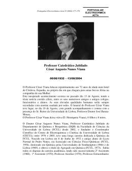Professor Catedrático Jubilado César Augusto Nunes Viana