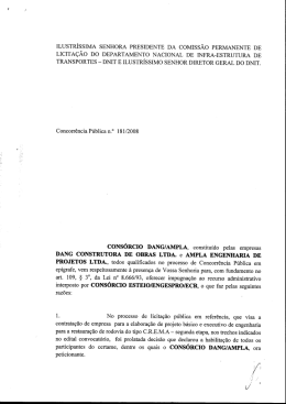 Impugna&ccedil;&atilde;o apresentado pelo Cons&oacute;rcio DANG/AMPLA