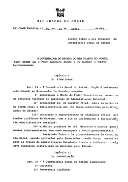 Lei Comp. n&ordm; 002 de 30/04/1973 - Assembleia Legislativa do Rio