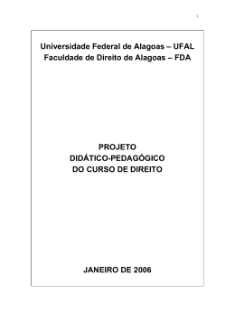 FDA CURSO DE DIREITO - Universidade Federal de Alagoas