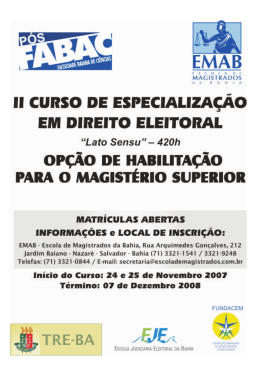 faculdade baiana de ci&ecirc;ncias - associa&ccedil;&atilde;o do minist&eacute;rio p&uacute;blico da