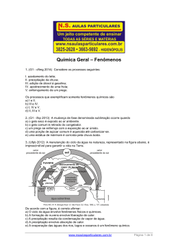 Qu&iacute;mica Geral &ndash; Fen&ocirc;menos
