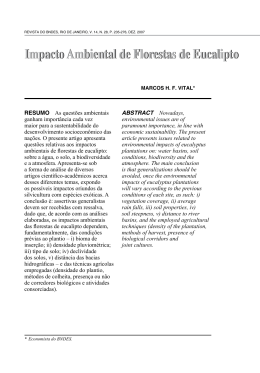 Impacto Ambiental de Florestas de Eucalipto