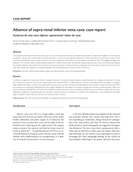Absence of supra-renal inferior vena cava: case report