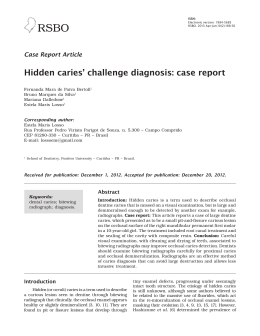 Hidden caries` challenge diagnosis: case report