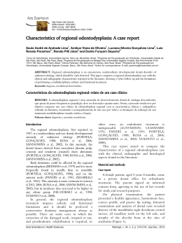 Characteristics of regional odontodysplasia: A case report