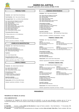 Diário da Justiça de Sergipe