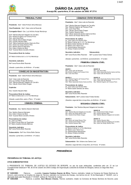 Diário da Justiça de Sergipe