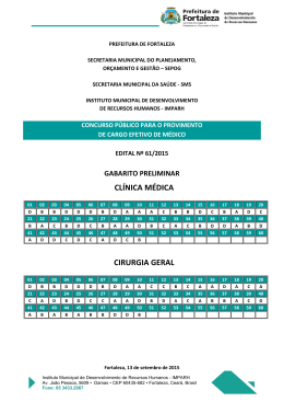 CLÍNICA MÉDICA CIRURGIA GERAL