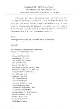 Homologa&ccedil;&atilde;o das Inscri&ccedil;&otilde;es - PRPG
