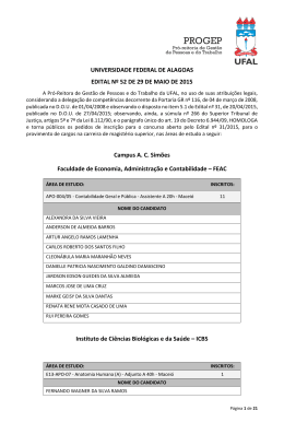 Homologa&ccedil;&atilde;o Das Inscri&ccedil;&otilde;es (retificado) - Copeve