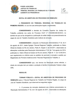 edital - remo&ccedil;&atilde;o nacional - juiz do trabalho substituto