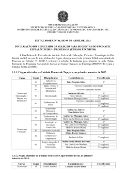 Edital n&ordm; 46/2013