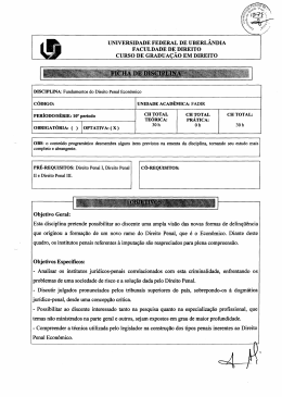 Fundamentos do Direito Penal Econ&ocirc;mico