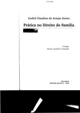 Gediel Claudino de Araujo J&uacute;nior Pr&aacute;tica no Direito de Fam&iacute;lia