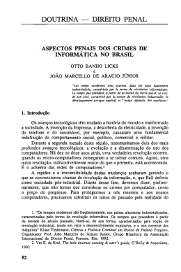 Direito Penal Aspectos penais dos crimes de informatica