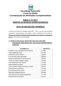 Edital 21_2011 GES INSCRI&Ccedil;&Otilde;ES DEFERIDAS