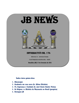 JB News - Informativo nr. 0174