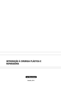 Introdu&ccedil;&atilde;o &agrave; cIrurgIa pl&aacute;stIca e reparadora - N