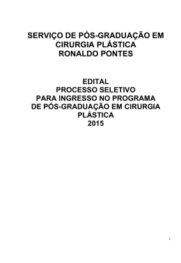 servi&ccedil;o de p&oacute;s-gradua&ccedil;&atilde;o em cirurgia pl&aacute;stica ronaldo pontes