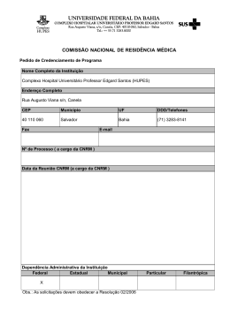Programa Prático e Teórico-Complementar