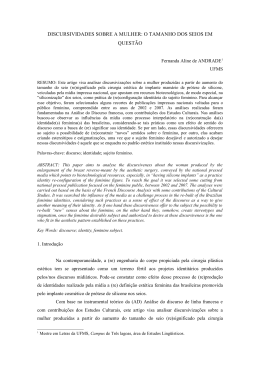 Discursividade Sobre a Mulher