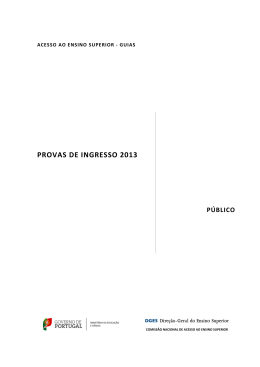 Guia de Provas de Ingresso