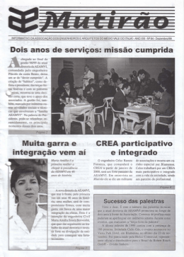 Dois anos de servi&ccedil;os: miss&atilde;o `cumprida