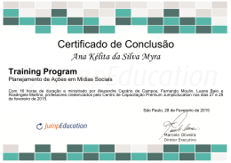 Certificado de Conclus&atilde;o