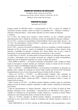 1 CONSELHO ESTADUAL DE EDUCAÇÃO Presidente