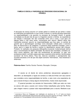 0 FAM&Iacute;LIA E ESCOLA