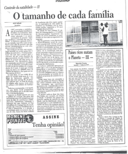 O ltamanho de cada família