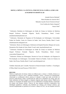 DOEN&Ccedil;A CR&Ocirc;NICA NA INF&Acirc;NCIA