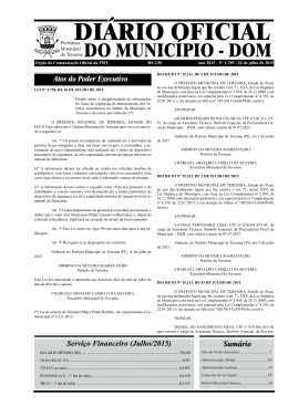 DOM1785-24072015 - Di&aacute;rio Oficial Eletr&ocirc;nico do Munic&iacute;pio de