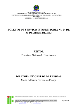 Abr - Instituto Federal do Tocantins