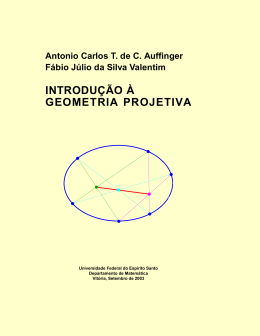 INTRODU&Ccedil;&Atilde;O &Agrave; GEOMETRIA PROJETIVA