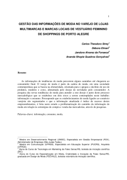gest&atilde;o das informa&ccedil;&otilde;es de moda no varejo de lojas multimarcas e