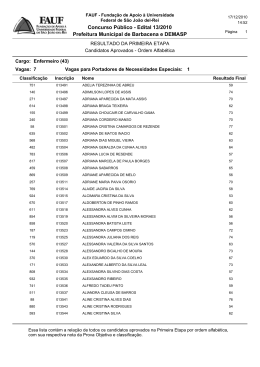 Edital 13/2010 Prefeitura Municipal de Barbacena e DEMASP