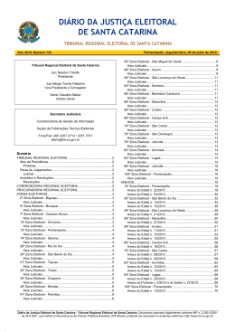 diário da justiça eleitoral de santa catarina