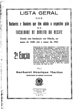 &ordf; I I - Universidade Federal de Pernambuco