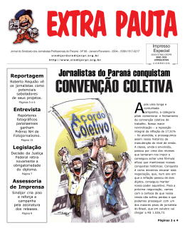 Jornalistas do Paran&aacute; conquistam