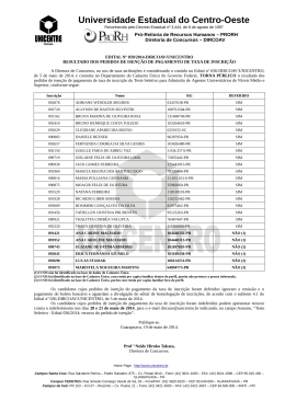 EDITAL Nº 039/2014 - Universidade Estadual do Centro