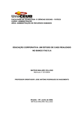 educação corporativa: um estudo de caso realizado no banco itaú sa