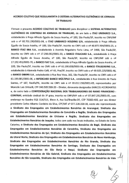 Acordo sobre Ponto Eletr&ocirc;nico