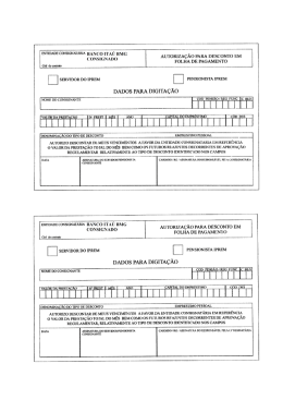 mffDADE coNsIGNATÁRlA BANCO ITAÚ BMG CONSIGNADO