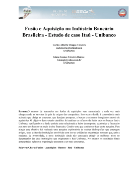 Estudo de caso Itaú - Unibanco