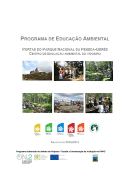 PROGRAMA DE EDUCA&Ccedil;&Atilde;O AMBIENTAL